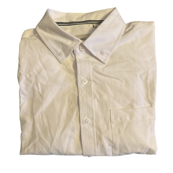 Classic White Casual Button Down Shirt - Picture 6 of 6
